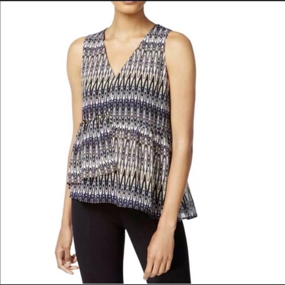 𝅺kensie Asymmetrical Tank Top Sz Small - Picture 1 of 5